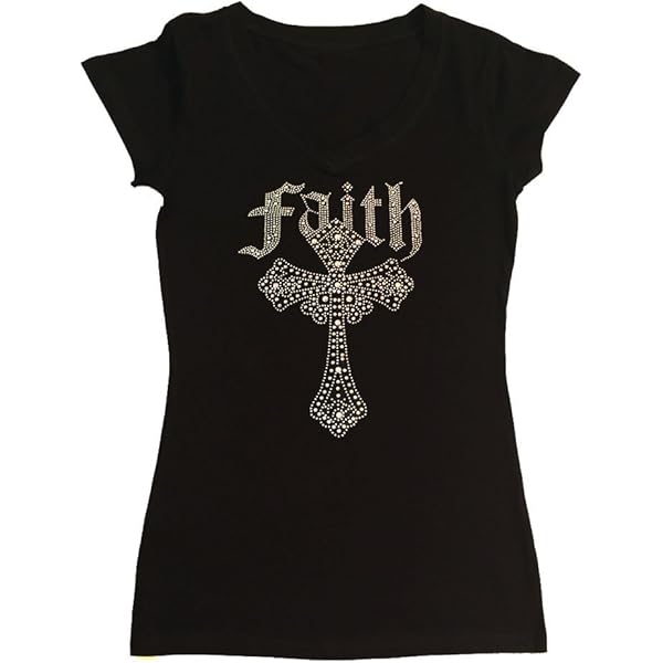入手困難 新品 Treat Cat rhinestone T-shirts 黒 Amazon.com: Women's Rhinestone Fitted Tight Snug Shirt Black